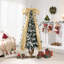 Sapin de Noël artificiel floqué de 1,8 m (6 pi) avec lumières et neige pour les fêtes