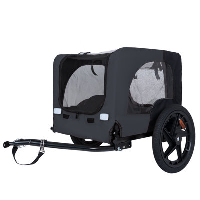 Remorque de vélo d'extérieur pliable robuste pour animaux de compagnie