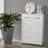 Six Drawer Side Table-White
