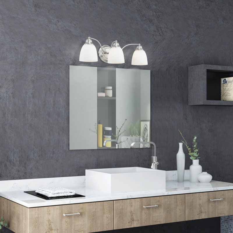 Mayday 3 - Light Dimmable Vanity Light, Brushed Nickel
