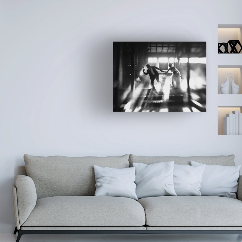 Art mural sur toile tendue - Sebastian Kisworo «Runaway Bride», art mural pour salon, chambre à coucher ou bureau - 35 x 47