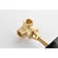 Robinet de douche 3/4 "en laiton - Contrôle du volume avec débit élevé et garniture uniforme en métal coulé durable