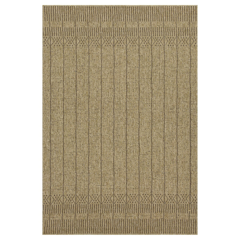 Earth GC_NTL1009 Jute/Mocha 7 ft. 10 in. x 10 ft. 3 in. Indoor/Outdoor Area Rug, Rectangle 7'10" x 10'3", Natural/Light Brown