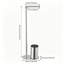 Porte-papier hygiénique, support de rangement et porte-brosse de toilette sur pied-129762861