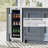 Whyter 12" width 75 Cans Stainless Steel Beverage Refrigerator with Digital Control