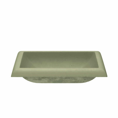 NativeStone Handmade Rectangular Drop-in Bathroom Sink