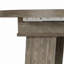Table de salle à manger extensible grise pour 4 à 6 personnes, table de cuisine ronde à ovale avec rallonge rabattable intégrée, base stable en H et tablette de rangement-917020806