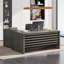 L-shaped Executive Office Desk With Mobile File Cabinet, Large Computer Desk For Home Office