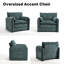 Fauteuil d'appoint en chenille de 38,1 po de largeur avec canapé simple pour le salon et la chambre à coucher-507195281