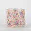 Porcelain Round Planter Pot Calico Pink