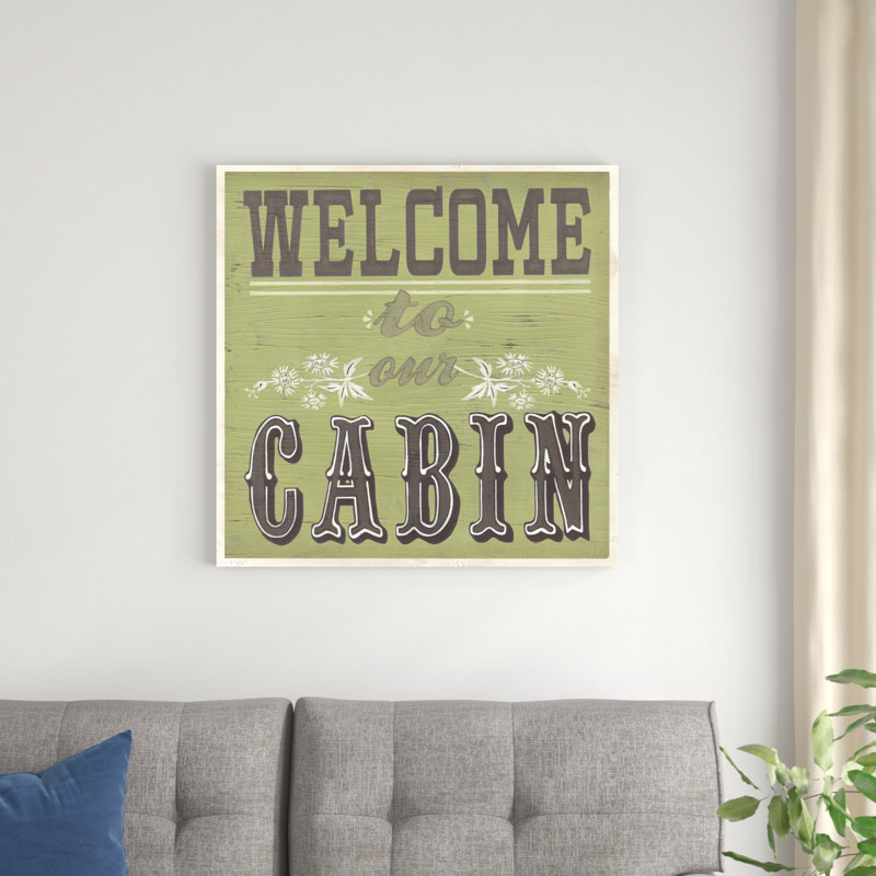 Cabin Life I, H 30 po x l 30 po x P 1,25 po