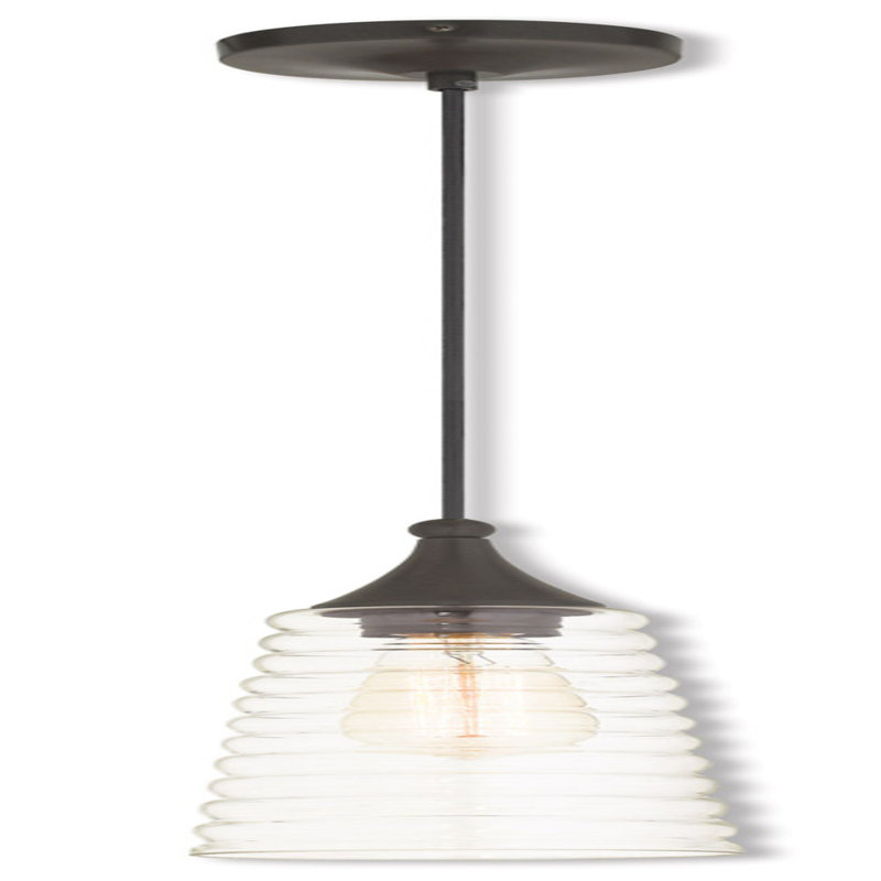Luminaire suspendu en forme de dôme à 1 lumière Walbourne