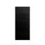 Bibliothèque vitrée noire avec lumières à DEL, 4 tablettes et 2 tiroirs pour l'organisation du salon, tiroirs, portes et tablettes