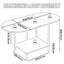 Table basse de style Mid-Century moderne avec tablette de rangement, table de cocktail ovale à 2 niveaux pour les petits espaces, table de salon de style campagnard avec plateau en bois robuste et structure en métal