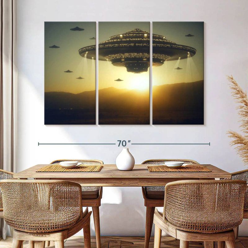 Kelan Alien Invasion, 42" H x 65" W