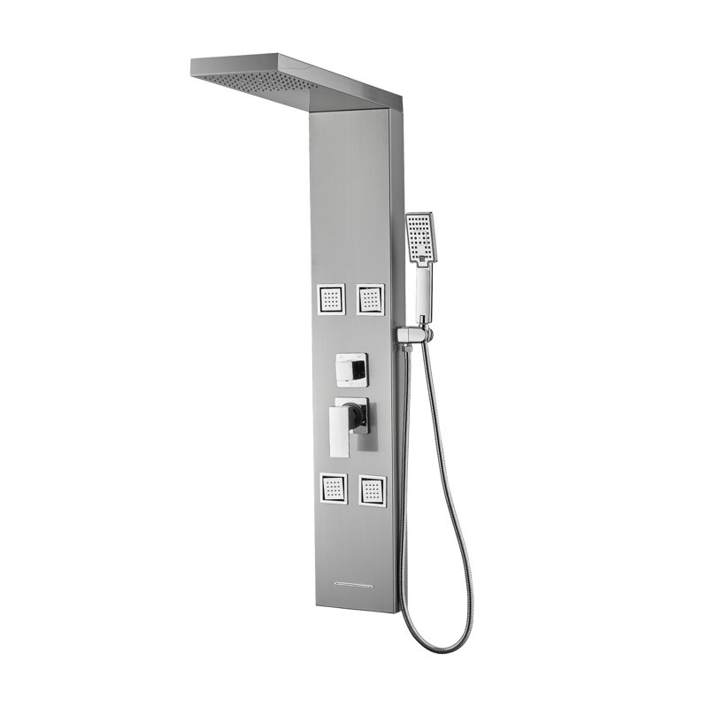 43.31'' Shower Panel with Adjustable Shower Head, Silver