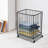 Large-Size Metal Laundry Basket Cart
