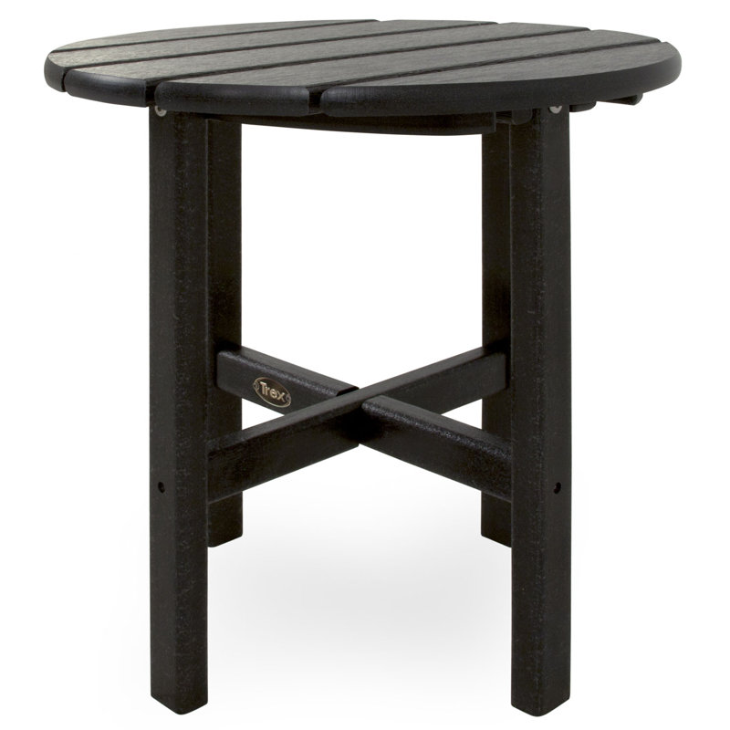 TREX Outdoors Cape Cod Round 18" Side Table, Ash Charcoal Revolution®