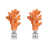 Argent / orange