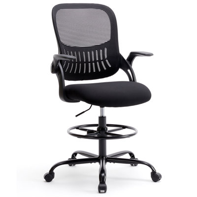 Chaise haute de bureau ergonomique avec accoudoirs relevables Sweetcrispy