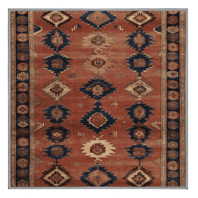 Machine Washable Persian Brown Area Rug