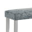 Banc rembourré en velours Miori