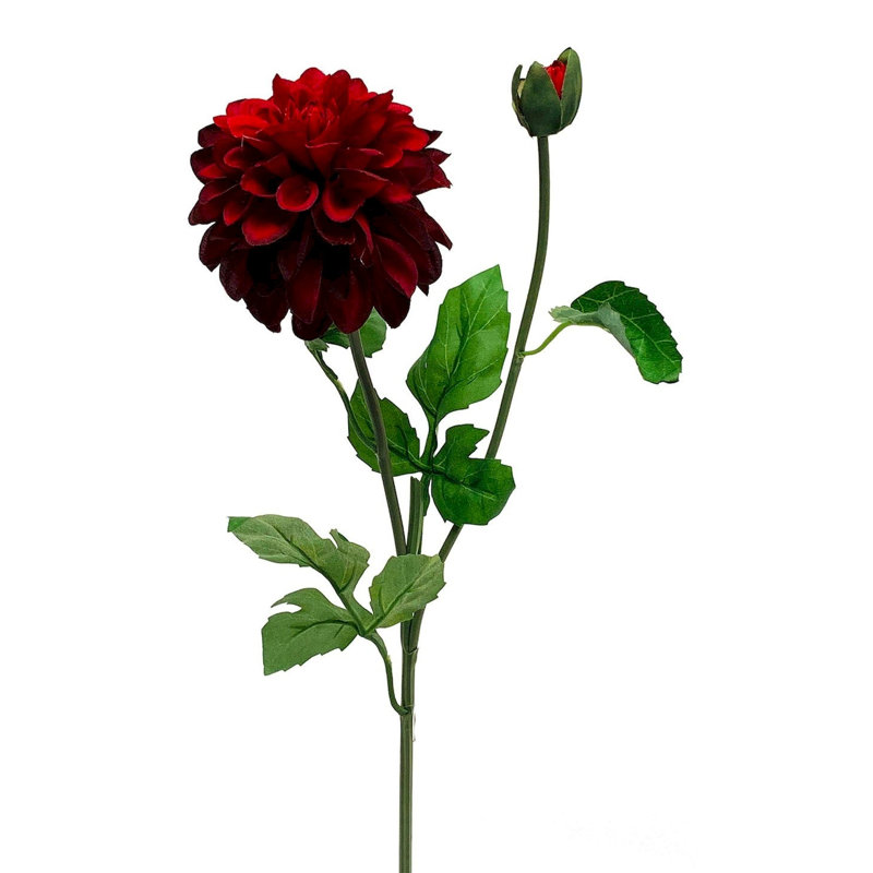 Tige de dahlia artificielle, Bourgogne