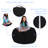 Kids Bean Bag Chair Cover - Stuffed Animal Storage & Toy Organizer with Zipper - Plush Storage Kids Bean Bag Cover only for Toddlers and Children's Rooms - Organizes Pillows, Blankets, and Stuffies - Multiple Colors, Sizes, and Fabrics-51574526-51574532