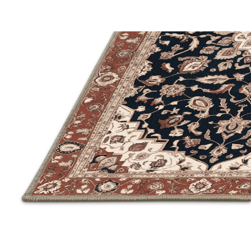 Machine Washable Persian Beige Area Rug, Rectangle 2' x 3'