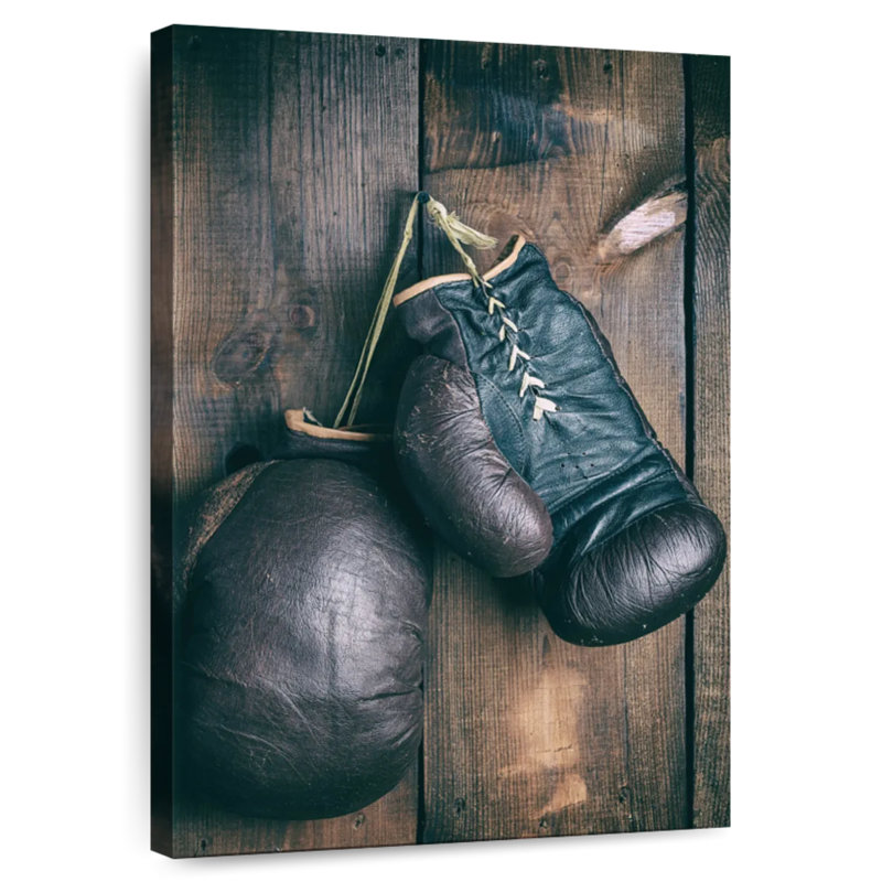Sireci Old Boxing Gloves, 12" H x 8" W