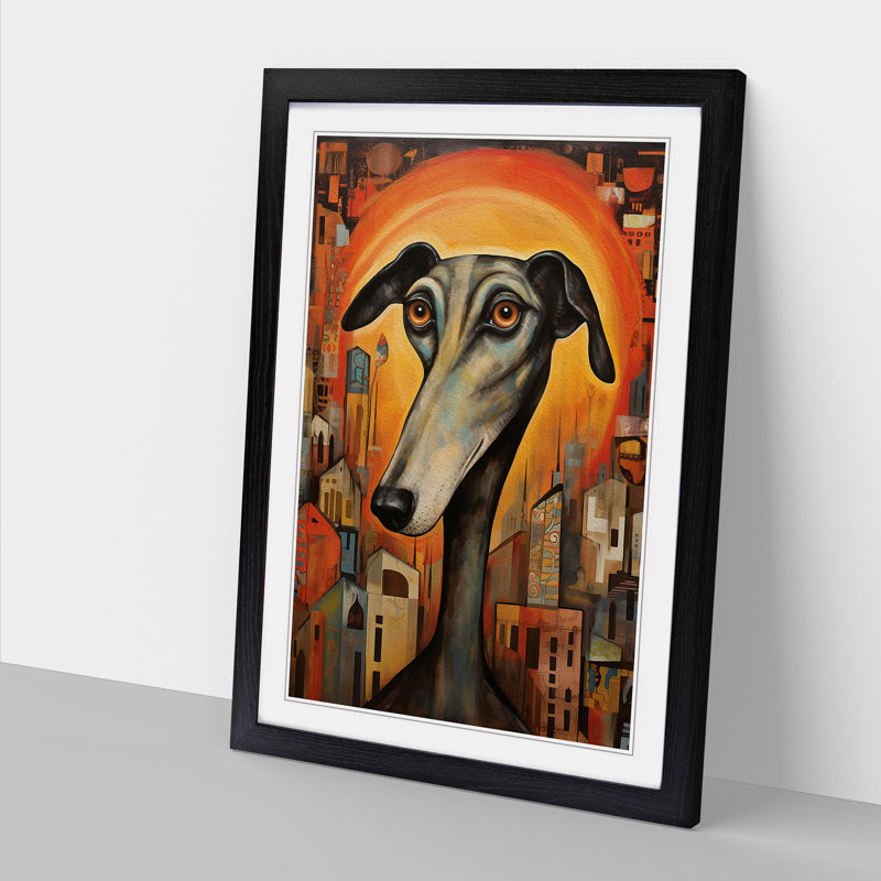 Greyhound Orphism No.2 - Framed Print