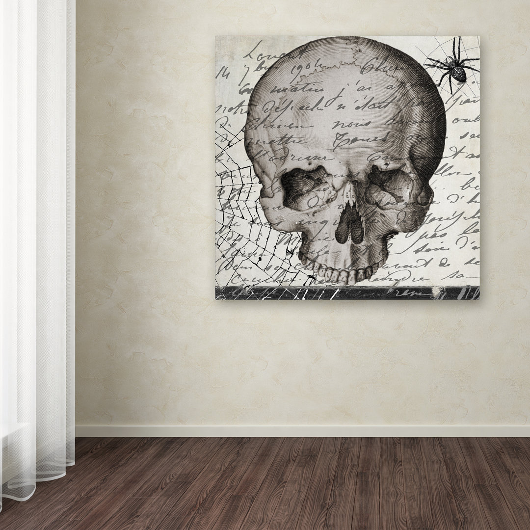 Jadaya Halloween Skull' by Color Bakery Graphic Art on Wrapped Canvas Lark Manor™ 