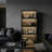 Sleek Glass Bookshelf And China Cabinet With Hydraulic Rod And Tempered Glass - 63" X 31.5" X 15.7"-109402844