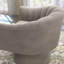 Aketza Velvet Swivel Barrel Chair-2123254895