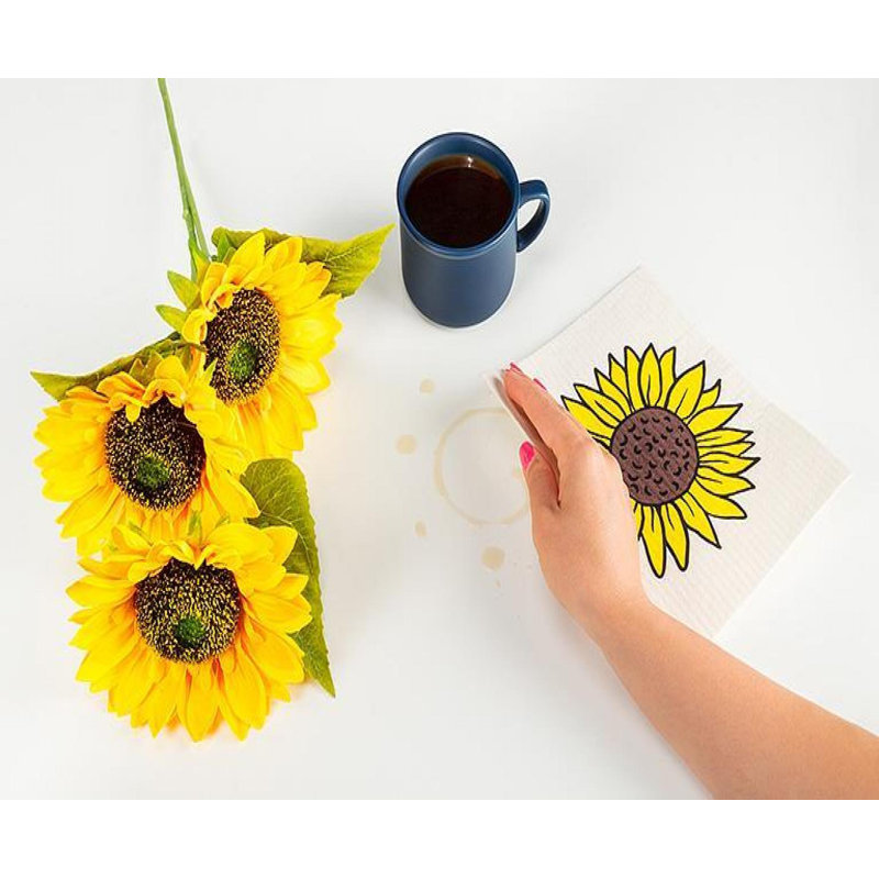 Sunflowers Dishcloth