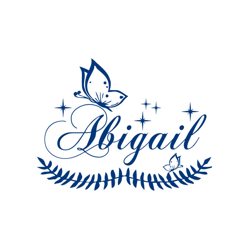 Adhésif décoratif nom personnalisé, Oui, Bleu