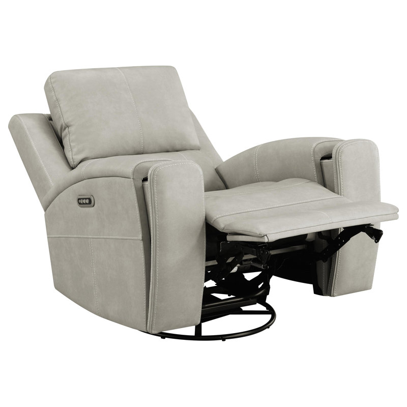 Brickston Triple Power Swivel Glider Recliner Grey, Gray