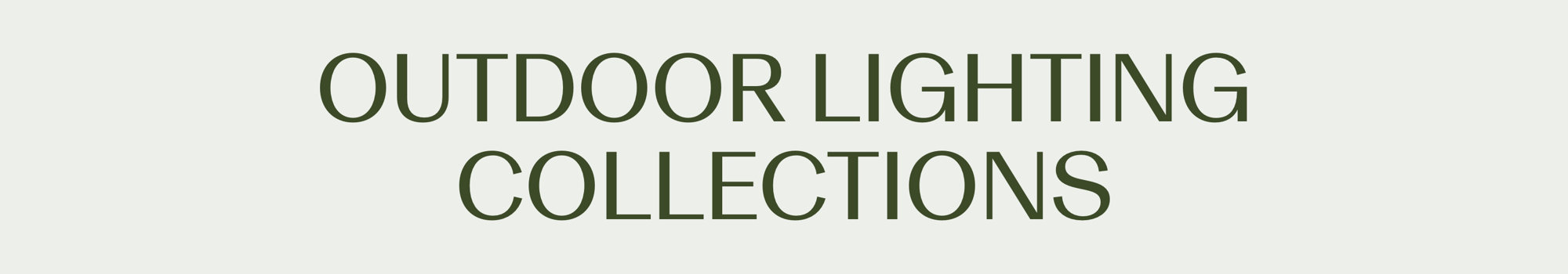 Outdoor Lighting Collections