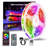 Led Lights For Bedroom 50Ft (1 Roll), Color Changing RGB Led Strip Lights With 60 Keys Remote And App Control, Music Sync Led Lights For Room Kitchen Party Home Decor