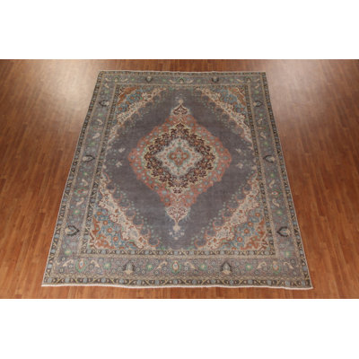 Tapis traditionnel gris rétro 10 x 12
