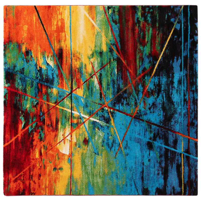 Bayonne Abstract Area Rug, Square 201cm