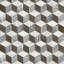 Carreau de marbre hexagonal poli, 1 boîte, 12 pièces