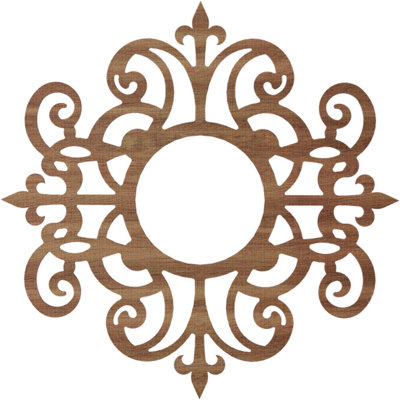 Médaillon de plafond en bois Dijon