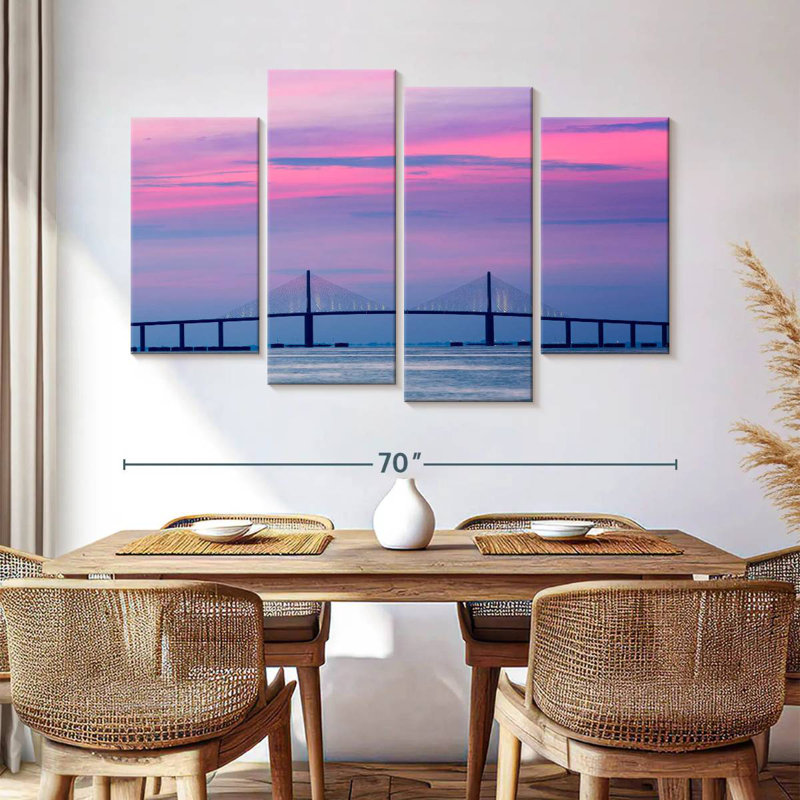Lilie Pastel Sky Bridge, 42" H x 68" W