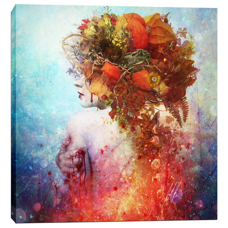 « compassation » par mario sanchez nevado, impression sur toile tendue, H 40 po x l 40 po x P 1,5 po