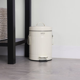 Retro Steel Step On Kitchen Trash Can - 3L
