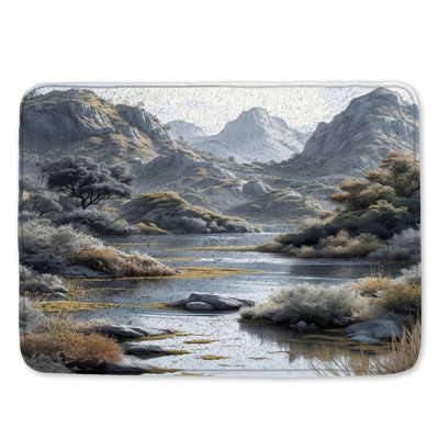 Tapis de bain Mountain River
