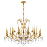 Renaissance Nouveau 18 Light 40in x 27.5in Chandelier in Heirloom Bronze with Clear Heritage Handcut Crystals