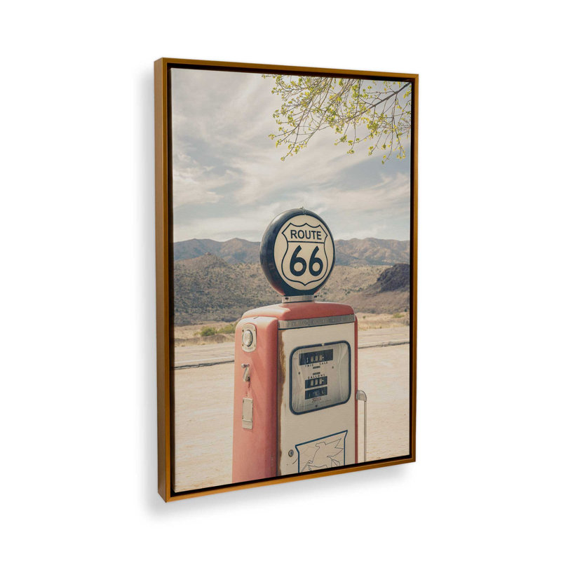 "Carburant", reproduction d'art sur toile, 12 po x 18 po, Cadre flottant doré poli