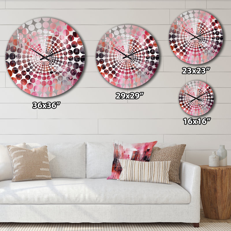 Jahneisha - Horloge murale abstraite Mid-Century, Petit